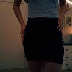 Black pencil skirt